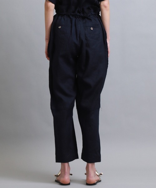 PONTI(ポンティ)の「【PONTI(ポンティ)】リネンポプリンワイドパンツ(その他パンツ・レディース・ベージュ/ネイビー・1)」の18枚目の写真