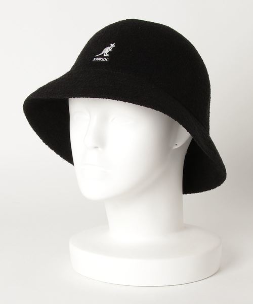 KANGOL（カンゴール）の「WEGO/KANGOL Bermuda Casual（ハット・メンズ・ブラック/ホワイト・FREE）」の4枚目の写真