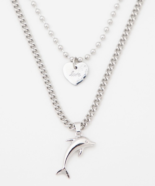 WEGO（ウィゴー）の「WEGO/2連モチーフネックレス（ネックレス・レディース・シルバー/ゴールド・FREE）」の5枚目の写真