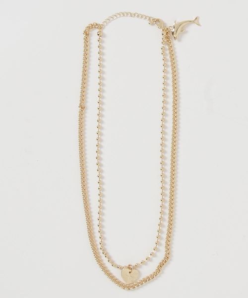 WEGO（ウィゴー）の「WEGO/2連モチーフネックレス（ネックレス・レディース・シルバー/ゴールド・FREE）」の8枚目の写真