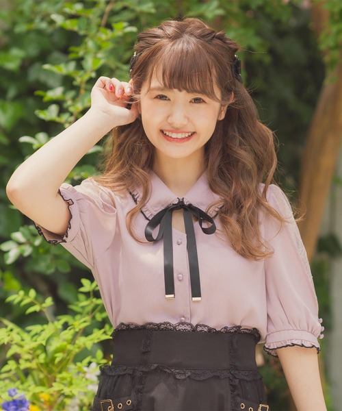ROJITA（ロジータ）の「配色メロー5分袖BL（シャツ/ブラウス）」 - WEAR