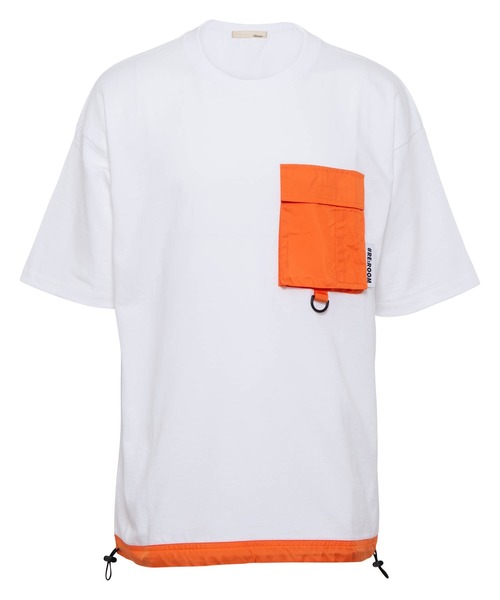 #Re:room（リルーム）の「ナイロンポケットビッグTシャツ（Tシャツ/カットソー・メンズ・ブラック/ネイビー/ホワイト・SMALL/MEDIUM）」の14枚目の写真