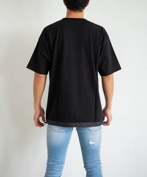#Re:room（リルーム）の「ナイロンポケットビッグTシャツ（Tシャツ/カットソー・メンズ・ブラック/ネイビー/ホワイト・SMALL/MEDIUM）」の9枚目の写真