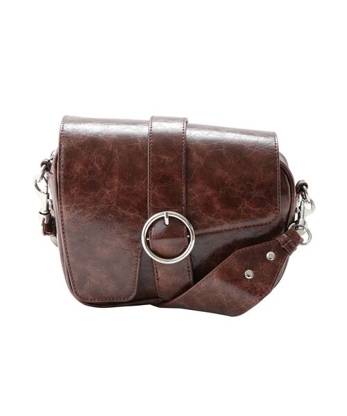 EMODA（エモダ）の「アシンメトリーボディバッグ（ショルダーバッグ・レディース・ブラック/ブラウン/カーキ・FREE）」の11枚目の写真