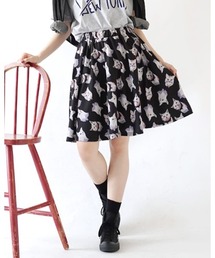 【丈が選べる】ねこ・ネコ・猫・CATスカート