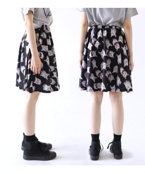 zootie(ズーティー)の「【丈が選べる】ねこ・ネコ・猫・CATスカート(スカート・レディース・ブラック系その他/ブラック系その他2/ベージュ系その他・フリー/フリー(M))」の6枚目の写真