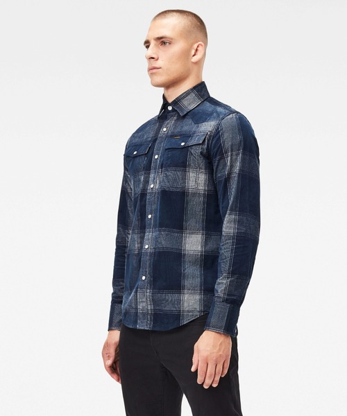 G-STAR(ジースター)の「3301 Slim Shirt Check(シャツ/ブラウス・メンズ・チェック・MEDIUM/SMALL/X-SMALL/LARGE)」の2枚目の写真