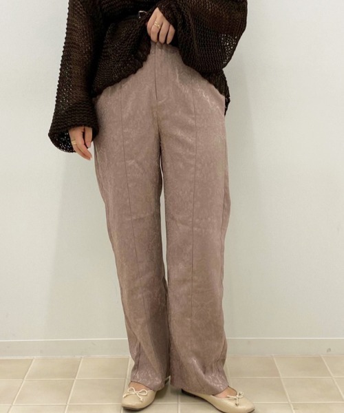 apres jour（アプレジュール）の「ジャガードパンツ【ZOZOTOWN限定アイテム】（その他パンツ・レディース・ダークブラウン/ブルー/ベージュ・MEDIUM/X-LARGE/X-SMALL/SMALL）」の9枚目の写真