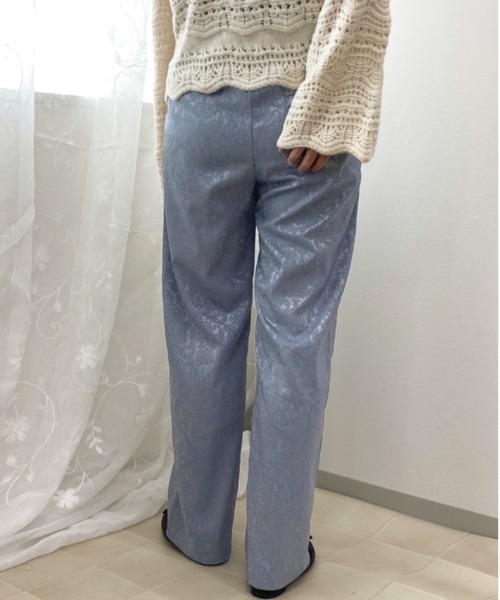 apres jour（アプレジュール）の「ジャガードパンツ【ZOZOTOWN限定アイテム】（その他パンツ・レディース・ダークブラウン/ブルー/ベージュ・MEDIUM/X-LARGE/X-SMALL/SMALL）」の14枚目の写真