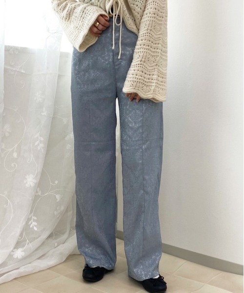 apres jour（アプレジュール）の「ジャガードパンツ【ZOZOTOWN限定アイテム】（その他パンツ・レディース・ダークブラウン/ブルー/ベージュ・MEDIUM/X-LARGE/X-SMALL/SMALL）」の12枚目の写真