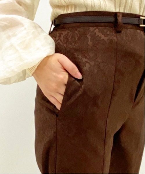 apres jour（アプレジュール）の「ジャガードパンツ【ZOZOTOWN限定アイテム】（その他パンツ・レディース・ダークブラウン/ブルー/ベージュ・MEDIUM/X-LARGE/X-SMALL/SMALL）」の16枚目の写真