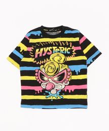 HYSTERIC MINI（ヒステリックミニ）の「DROPPING BORDER半袖Tシャツ（Tシャツ/カットソー・キッズ）」