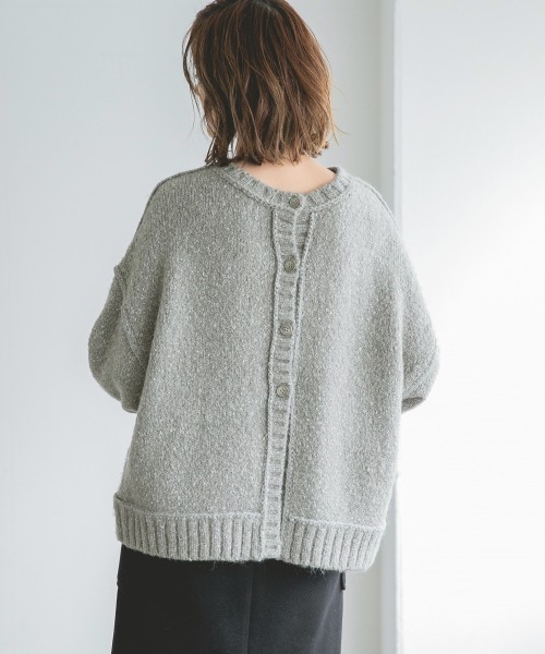 A part by（アパートバイ）の「3GMIX2WAYニットPO　923269（ニット/セーター・レディース・グレー/アイボリー/ライトブラウン・FREE）」の19枚目の写真