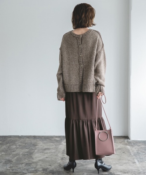 A part by（アパートバイ）の「3GMIX2WAYニットPO　923269（ニット/セーター・レディース・グレー/アイボリー/ライトブラウン・FREE）」の15枚目の写真