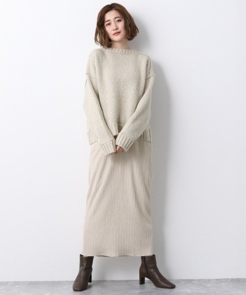 A part by（アパートバイ）の「3GMIX2WAYニットPO　923269（ニット/セーター・レディース・グレー/アイボリー/ライトブラウン・FREE）」の12枚目の写真