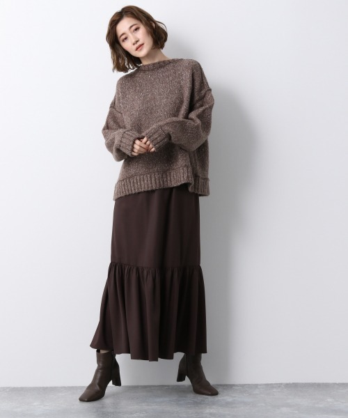 A part by（アパートバイ）の「3GMIX2WAYニットPO　923269（ニット/セーター・レディース・グレー/アイボリー/ライトブラウン・FREE）」の16枚目の写真