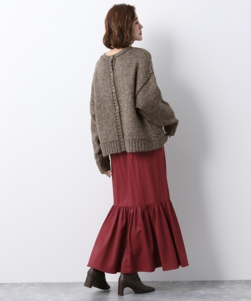 A part by（アパートバイ）の「3GMIX2WAYニットPO　923269（ニット/セーター・レディース・グレー/アイボリー/ライトブラウン・FREE）」の5枚目の写真