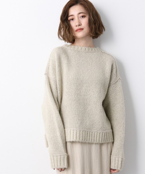 A part by（アパートバイ）の「3GMIX2WAYニットPO　923269（ニット/セーター・レディース・グレー/アイボリー/ライトブラウン・FREE）」の13枚目の写真