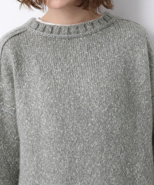 A part by（アパートバイ）の「3GMIX2WAYニットPO　923269（ニット/セーター・レディース・グレー/アイボリー/ライトブラウン・FREE）」の6枚目の写真