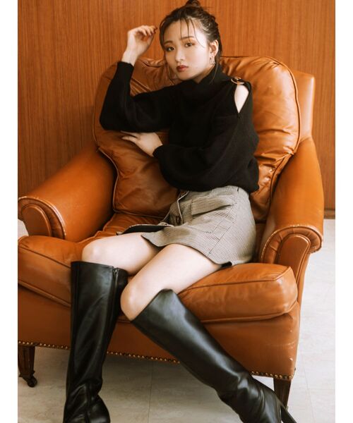 RESEXXY（リゼクシー）の「ハイウエストスカパン（その他パンツ・レディース・ブラック/ブラウン・FREE）」の4枚目の写真