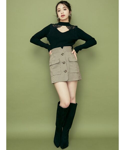 RESEXXY（リゼクシー）の「ハイウエストスカパン（その他パンツ・レディース・ブラック/ブラウン・FREE）」の6枚目の写真