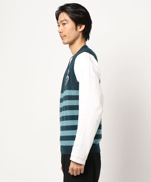 ZOY(ゾーイ)の「《ZOY》MENS HESTIA ニットベスト(ベスト・メンズ・チャコールグレー/グリーン系その他・1/2/3)」の4枚目の写真