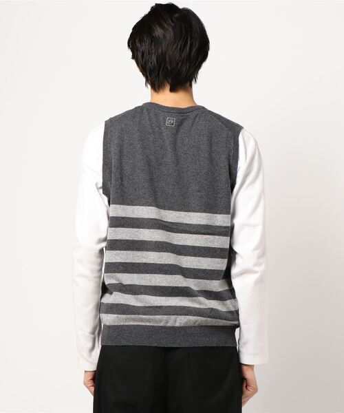 ZOY(ゾーイ)の「《ZOY》MENS HESTIA ニットベスト(ベスト・メンズ・チャコールグレー/グリーン系その他・1/2/3)」の7枚目の写真