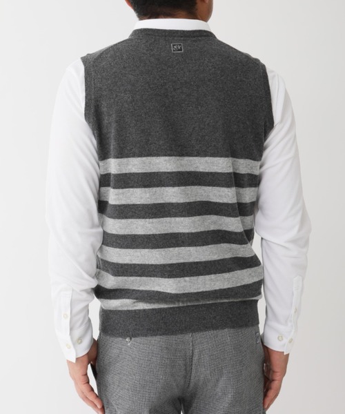 ZOY(ゾーイ)の「《ZOY》MENS HESTIA ニットベスト(ベスト・メンズ・チャコールグレー/グリーン系その他・1/2/3)」の6枚目の写真