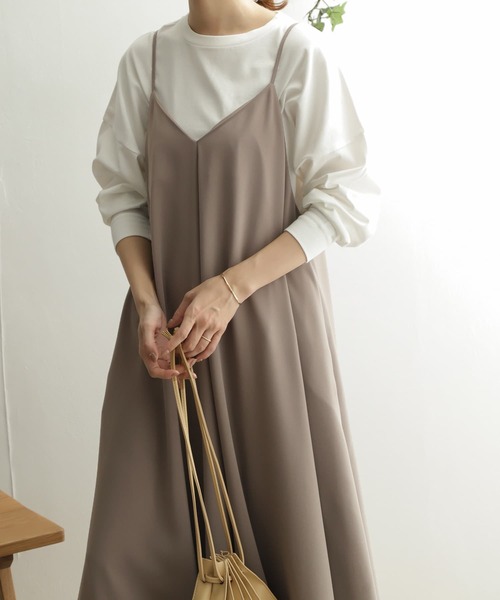 URBAN RESEARCH DOORS（アーバンリサーチドアーズ）の「キャミワンピース（ワンピース・レディース・ブラック/モカ・ONE）」の12枚目の写真