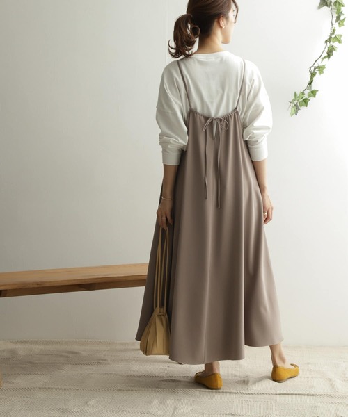 URBAN RESEARCH DOORS（アーバンリサーチドアーズ）の「キャミワンピース（ワンピース・レディース・ブラック/モカ・ONE）」の15枚目の写真