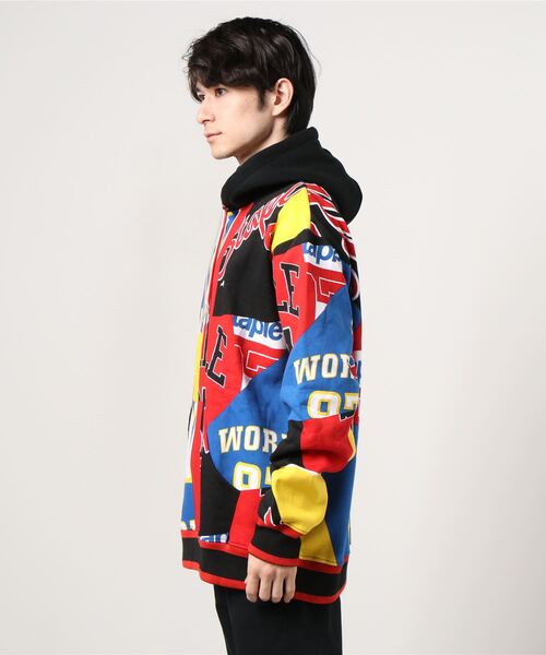 Naptime. プルオーバーパーカー　総柄SAX Naptime. プルオーバーパーカー 総柄SAX Naptime. プルオーバー