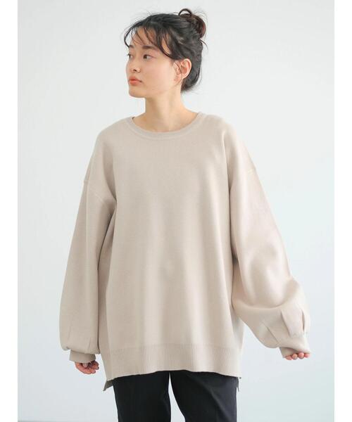 AMERICAN HOLIC（アメリカンホリック）の「ミラノリブニットプルオーバー（ニット/セーター・レディース・ミント/ライトベージュ/ラベンダー/キャメル/ブルー・M/L）」の6枚目の写真