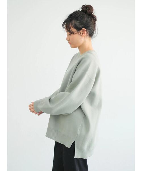 AMERICAN HOLIC（アメリカンホリック）の「ミラノリブニットプルオーバー（ニット/セーター・レディース・ミント/ライトベージュ/ラベンダー/キャメル/ブルー・M/L）」の21枚目の写真