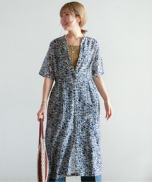 NOMBRE IMPAIR | Liana Flower　5分袖ワンピース(ワンピース)