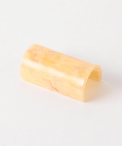 green label relaxing(グリーンレーベルリラクシング)の「★★FM マーブル スクエアカバー ヘアカフ(ヘアゴム・レディース・ライム/ナチュラル・FREE)」の3枚目の写真