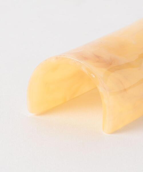 green label relaxing(グリーンレーベルリラクシング)の「★★FM マーブル スクエアカバー ヘアカフ(ヘアゴム・レディース・ライム/ナチュラル・FREE)」の4枚目の写真