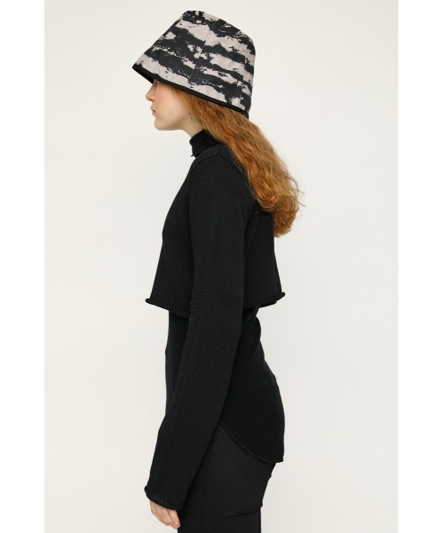 SLY（スライ）の「SPRING CROPPED KNIT クロップド ニット（ニット/セーター・レディース・ライトブルー/ブラック/アイボリー・FREE）」の15枚目の写真