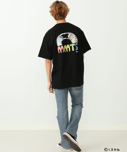 mmts（マミタス）の「＜UNISEX＞くまみね × mmts / 手つなぎ猫T