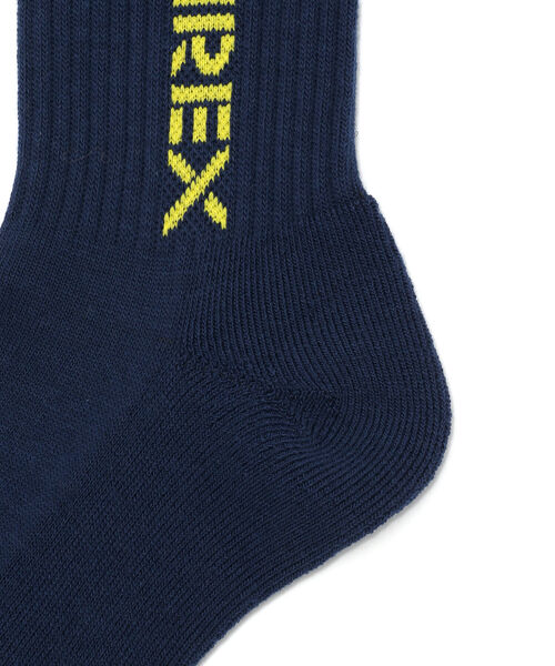 AVIREX(アヴィレックス)の「アヴィレックス ロゴソックス/ AVIREX LOGO SOCKS(ソックス/靴下・メンズ・ホワイト/ネイビー・FREE)」の6枚目の写真