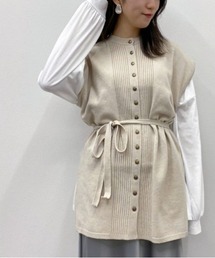 apres jour mignon | ピンタックニットベスト【ZOZOTOWN限定アイテム】(ベスト)