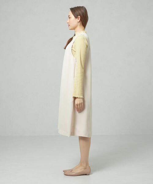 closet story（クローゼットストーリー）の「＜closet story＞□ジョーゼット Aライン ジャンパースカート -手洗い可能-（ジャンパースカート・レディース・ブラック/ナチュラル・FREE）」の16枚目の写真