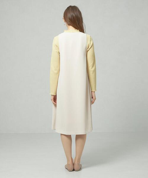 closet story（クローゼットストーリー）の「＜closet story＞□ジョーゼット Aライン ジャンパースカート -手洗い可能-（ジャンパースカート・レディース・ブラック/ナチュラル・FREE）」の12枚目の写真