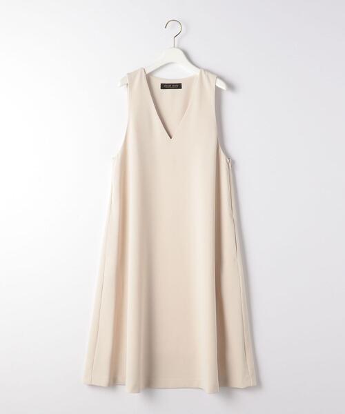 closet story（クローゼットストーリー）の「＜closet story＞□ジョーゼット Aライン ジャンパースカート -手洗い可能-（ジャンパースカート・レディース・ブラック/ナチュラル・FREE）」の5枚目の写真