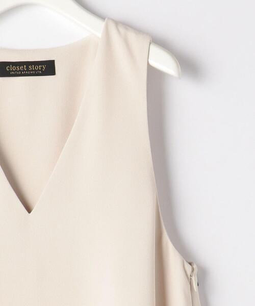 closet story（クローゼットストーリー）の「＜closet story＞□ジョーゼット Aライン ジャンパースカート -手洗い可能-（ジャンパースカート・レディース・ブラック/ナチュラル・FREE）」の13枚目の写真