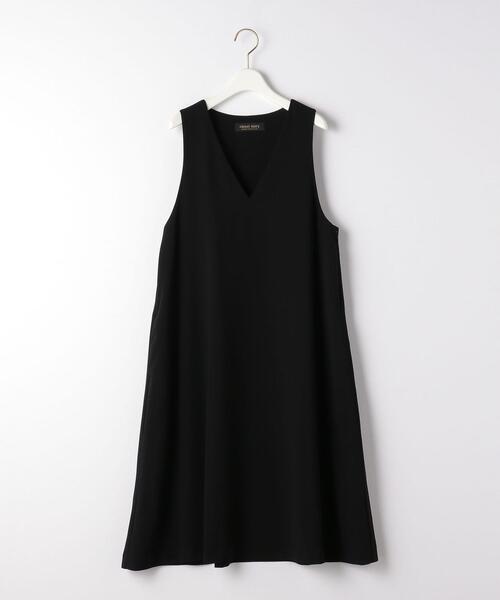 closet story（クローゼットストーリー）の「＜closet story＞□ジョーゼット Aライン ジャンパースカート -手洗い可能-（ジャンパースカート・レディース・ブラック/ナチュラル・FREE）」の8枚目の写真