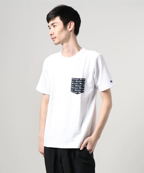 Champion(チャンピオン)の「チャンピオン RW SS T-SHIRT(Tシャツ/カットソー・メンズ・ホワイト/グレー・M/LL/L)」の2枚目の写真