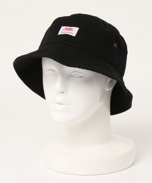 ROUND HOUSE（ラウンドハウス）の「【ROUND HOUSE / ラウンドハウス】タグデザイン バケットハット（ハット・メンズ・ホワイト/ブラック・ONESIZE）」の5枚目の写真