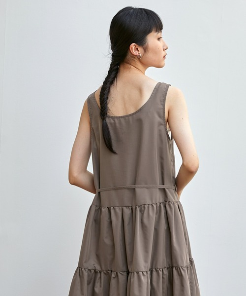 EMMA（EMMA CLOTHES）（エマ）の「【EMMA】3WAYフレンチスリーブティアードロングワンピース（ワンピース・レディース・ホワイト/ブラック/グリーン/モカ・FREE）」の16枚目の写真