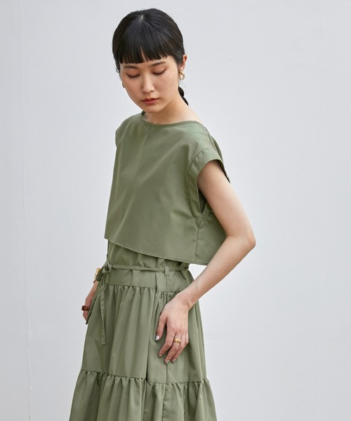 EMMA（EMMA CLOTHES）（エマ）の「【EMMA】3WAYフレンチスリーブティアードロングワンピース（ワンピース・レディース・ホワイト/ブラック/グリーン/モカ・FREE）」の19枚目の写真