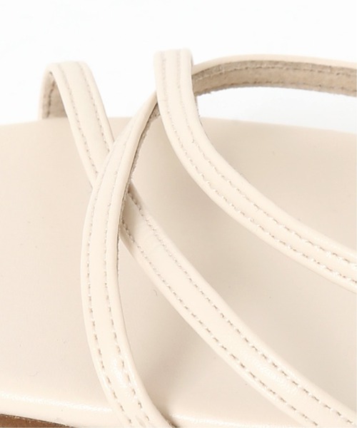 LE TALON(ルタロン)の「3.5cmスクエア2WAYサンダル◆(サンダル・レディース・ブラック系その他/アイボリー/ベージュ/チョコ・SMALL/MEDIUM/LARGE/X-SMALL/X-LARGE)」の6枚目の写真